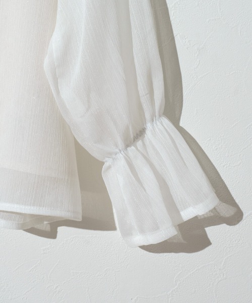 flower（フラワー）の「ブライトリボンブラウス（シャツ/ブラウス・レディース・ピンク/アイボリー・FREE）」の10枚目の写真