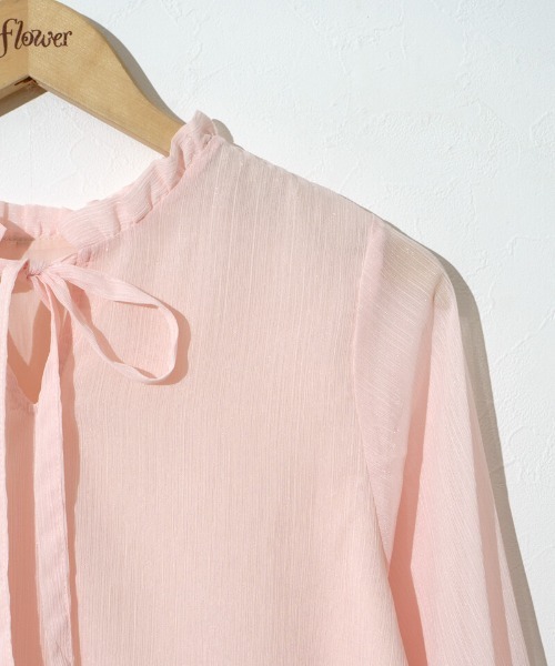 flower（フラワー）の「ブライトリボンブラウス（シャツ/ブラウス・レディース・ピンク/アイボリー・FREE）」の15枚目の写真