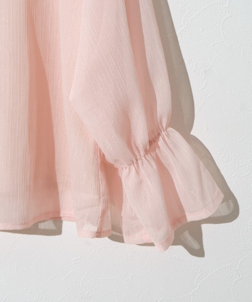 flower（フラワー）の「ブライトリボンブラウス（シャツ/ブラウス・レディース・ピンク/アイボリー・FREE）」の16枚目の写真