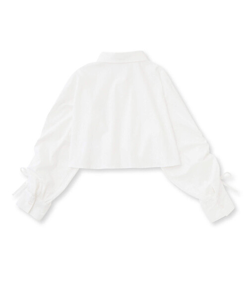 ZIDDY（ジディ）の「【 ニコ☆プチ 掲載 】ドロストショート丈シャツ＆タンクトップセット(130~160cm)（アンサンブル・キッズ・ブルー系その他/ホワイト・130cm/140cm/150cm/160cm）」の15枚目の写真