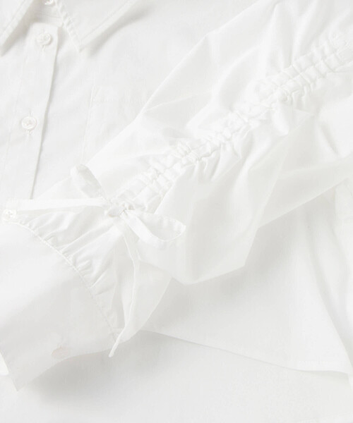 ZIDDY（ジディ）の「【 ニコ☆プチ 掲載 】ドロストショート丈シャツ＆タンクトップセット(130~160cm)（アンサンブル・キッズ・ブルー系その他/ホワイト・130cm/140cm/150cm/160cm）」の17枚目の写真