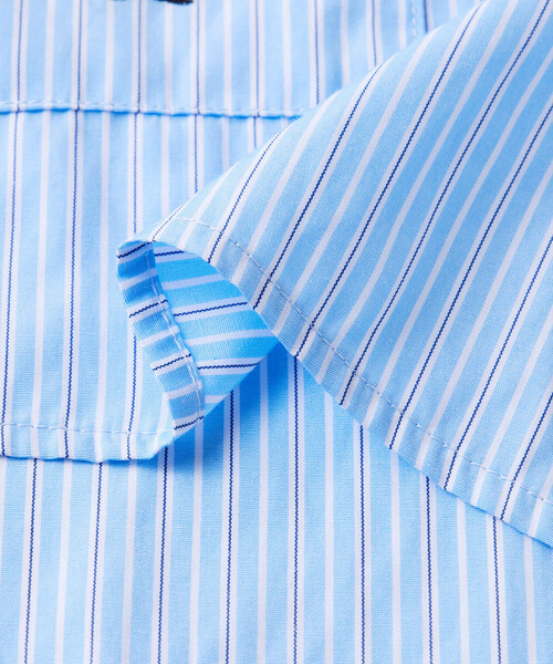 ZIDDY（ジディ）の「【 ニコ☆プチ 掲載 】ドロストショート丈シャツ＆タンクトップセット(130~160cm)（アンサンブル・キッズ・ブルー系その他/ホワイト・130cm/140cm/150cm/160cm）」の7枚目の写真