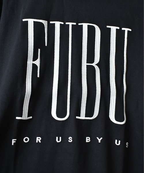 FUBU（ フブ）の「【T4】【FUBU】FULL FRONT EMBRODERY LOGO S/S TEE（Tシャツ/カットソー・メンズ・ブラック/ホワイト・MEDIUM/LARGE/X-LARGE）」の12枚目の写真