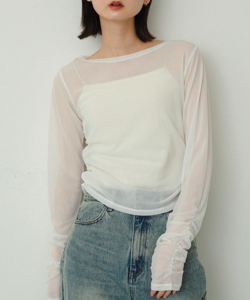 SENSE OF PLACE by URBAN RESEARCH(センスオブプレイスバイアーバンリサーチ)の「シャーリングシアートップ(その他トップス・レディース・アイボリー/ブラック/ベージュ・ONE)」の16枚目の写真