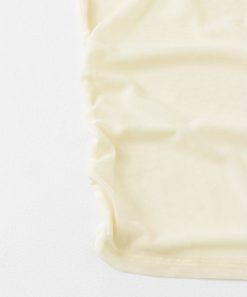 SENSE OF PLACE by URBAN RESEARCH(センスオブプレイスバイアーバンリサーチ)の「シャーリングシアートップ(その他トップス・レディース・アイボリー/ブラック/ベージュ・ONE)」の5枚目の写真