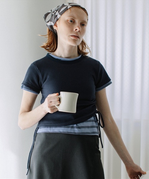 tシャツ thermal gather tee レディース セール】thermal gather tee（Tシャツ/カットソー）｜SUWDEE