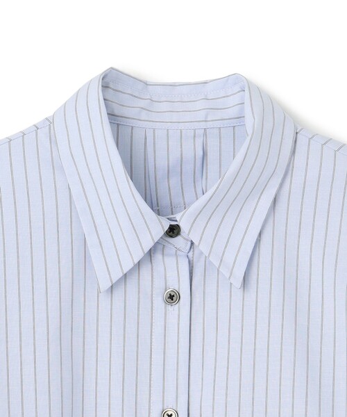 UNFILO（アンフィーロ）の「ボリュームスリーブ クロップドシャツ（シャツ/ブラウス・レディース・サックスブルー系/スカイブルー系2/ブラック系/ホワイト系・SMALL/MEDIUM）」の9枚目の写真