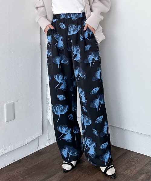 Doux archives(ドゥアルシーヴ)の「柄パンツ(その他パンツ・レディース・イエロー/ブルー・38)」の1枚目の写真
