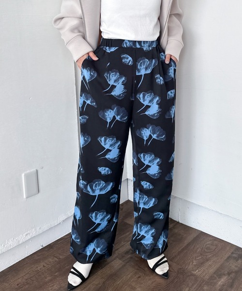 Doux archives(ドゥアルシーヴ)の「柄パンツ(その他パンツ・レディース・イエロー/ブルー・38)」の9枚目の写真