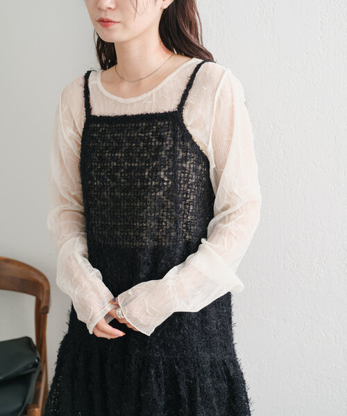 tシャツ 「WEB限定」ランダムチュールメローTEE レディース WEB限定】ランダムチュールメローTEE | Kastane(カスタネ