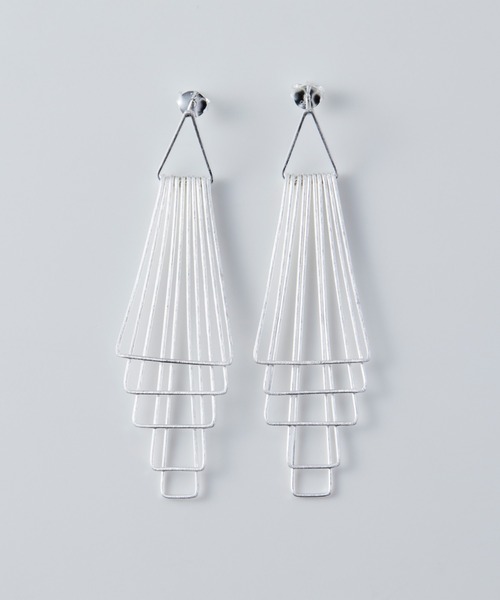 YArKA（ヤーカ）の「【YArKA/ヤーカ】surface processing 5parts layered earring(pierce)[ftdtf9] / 表面加工重ねパーツピアス（ピアス（両耳用）・レディース・ゴールド/その他1/シルバー・FREE）」の15枚目の写真