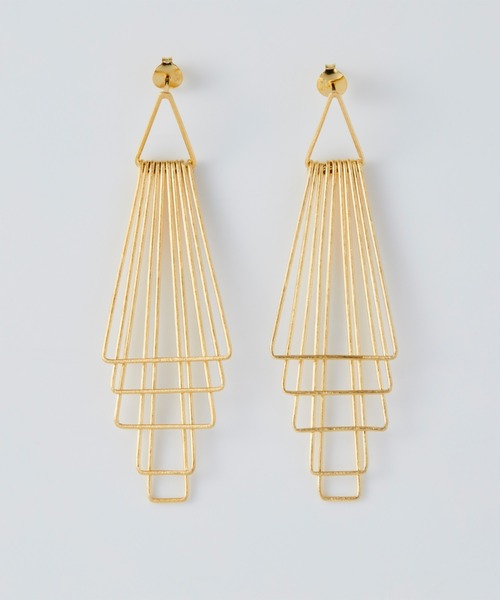 YArKA（ヤーカ）の「【YArKA/ヤーカ】surface processing 5parts layered earring(pierce)[ftdtf9] / 表面加工重ねパーツピアス（ピアス（両耳用）・レディース・ゴールド/その他1/シルバー・FREE）」の8枚目の写真