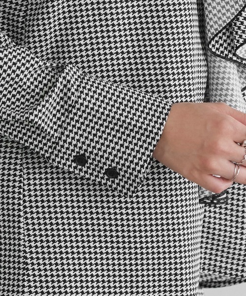 Pierrot(ピエロ)の「千鳥柄フリルブラウス(シャツ/ブラウス・レディース・ブラック・M/L)」の20枚目の写真