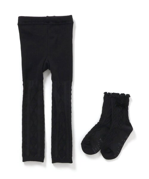 BREEZE(ブリーズ)の「3wayタイツ(タイツ/ストッキング・キッズ・ブラック/アイボリー/イエロー・80/100/110/120/140)」の3枚目の写真