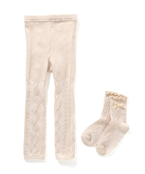 BREEZE(ブリーズ)の「3wayタイツ(タイツ/ストッキング・キッズ・ブラック/アイボリー/イエロー・80/100/110/120/140)」の9枚目の写真