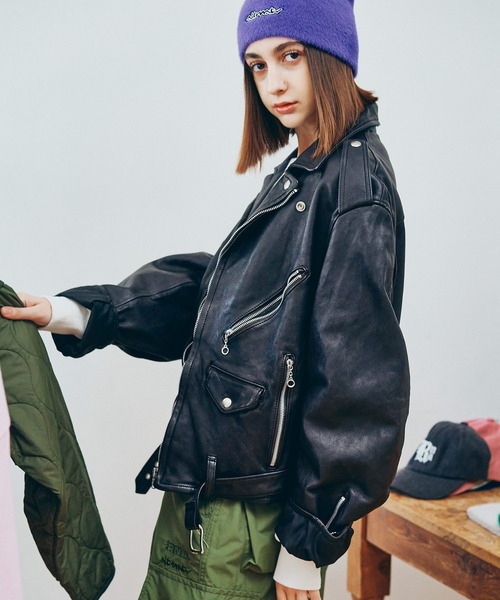 J2122 BIG WASH OUTライダース（ライダースジャケット