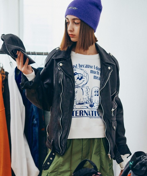 J2122 BIG WASH OUTライダース（ライダースジャケット