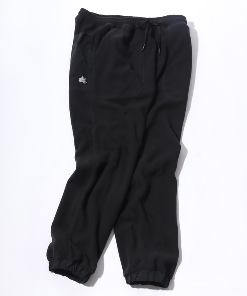 LOGOS（ロゴス）の「LOGOS/ロゴス フリース 切替ポケット ワンポイントロゴ ベイカー ジョガーパンツ レディース メンズ（その他パンツ・メンズ・ブラック/ネイビー/ライトグレー/カーキ・L/M/LL）」の2枚目の写真