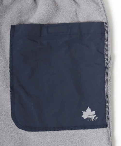 LOGOS（ロゴス）の「LOGOS/ロゴス フリース 切替ポケット ワンポイントロゴ ベイカー ジョガーパンツ レディース メンズ（その他パンツ・メンズ・ブラック/ネイビー/ライトグレー/カーキ・L/M/LL）」の11枚目の写真