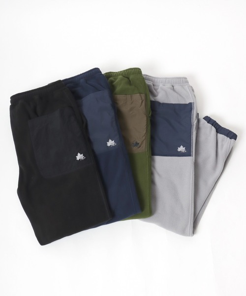 LOGOS（ロゴス）の「LOGOS/ロゴス フリース 切替ポケット ワンポイントロゴ ベイカー ジョガーパンツ レディース メンズ（その他パンツ・メンズ・ブラック/ネイビー/ライトグレー/カーキ・L/M/LL）」の18枚目の写真