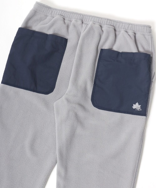 LOGOS（ロゴス）の「LOGOS/ロゴス フリース 切替ポケット ワンポイントロゴ ベイカー ジョガーパンツ レディース メンズ（その他パンツ・メンズ・ブラック/ネイビー/ライトグレー/カーキ・L/M/LL）」の14枚目の写真