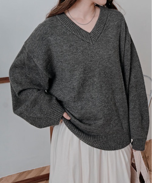 セール】絶妙な抜け感でこなれる。オーバーサイズ ニット プルオーバー