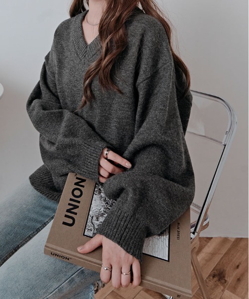 セール】絶妙な抜け感でこなれる。オーバーサイズ ニット プルオーバー
