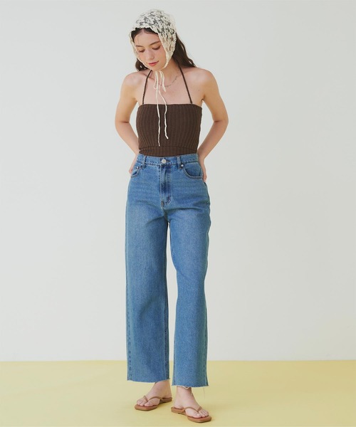 SEA　コットンリブドレス 太リブニットデザインワンピース/水着（水着）｜SEA DRESS