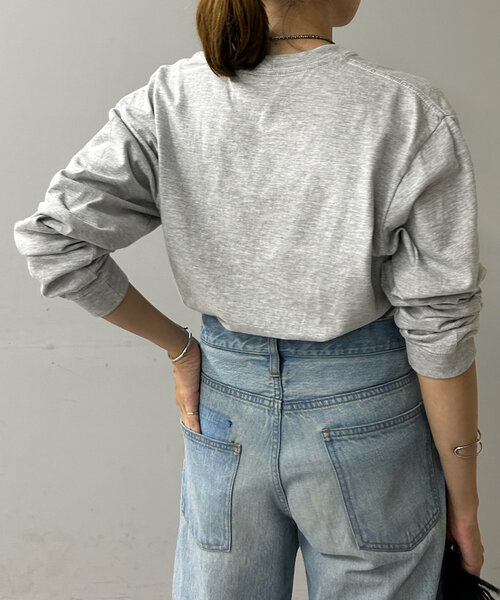 SHENERY（シーナリー）の「Beer ロングスリーブTee（Tシャツ/カットソー・レディース・ライトグレー/ベージュ・FREE）」の10枚目の写真