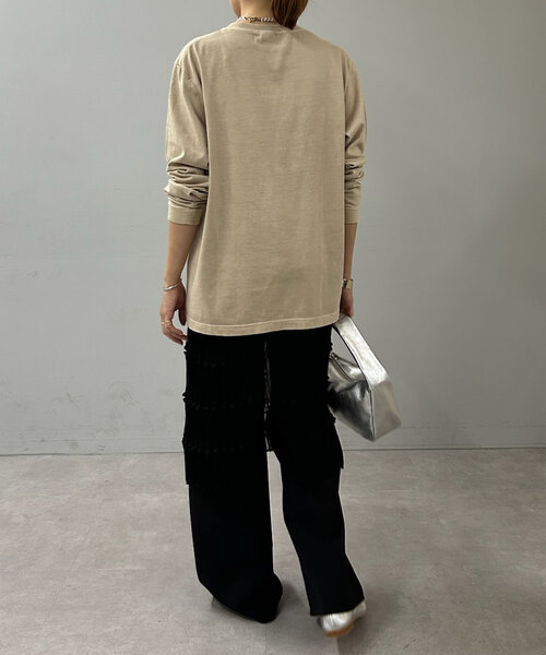 SHENERY（シーナリー）の「Beer ロングスリーブTee（Tシャツ/カットソー・レディース・ライトグレー/ベージュ・FREE）」の22枚目の写真