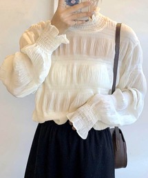 シャーリングシアートップス