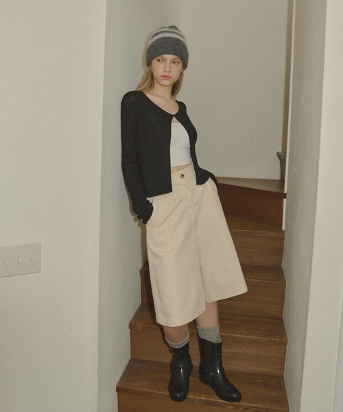 double pocket knit cardigan / ダブルポケットニット