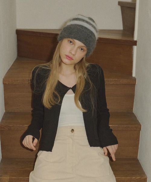 double pocket knit cardigan / ダブルポケットニット