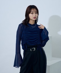 Ellno de Mavie ワンピース Tシャツ ラメ ホワイト 白 F Ellno de Mavie（エルノデメヴィ）のファッション通販