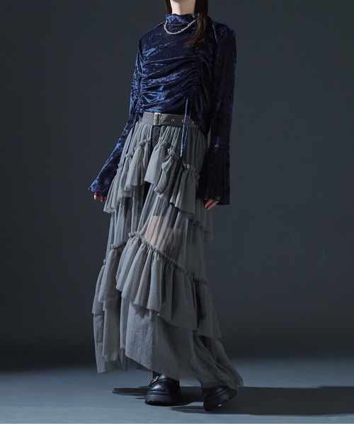 2WAYドロストシアートップス（Tシャツ/カットソー）｜Ellno de