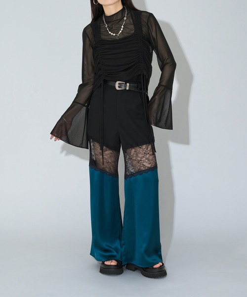 Ellno de Mavie（エルノデメヴィ）の「２WAYドロストシアートップス（Tシャツ/カットソー・レディース・ブルー/ブラック/グレー系その他/ネイビー/ホワイト/ボルドー/ブラック系その他・FREE）」の17枚目の写真