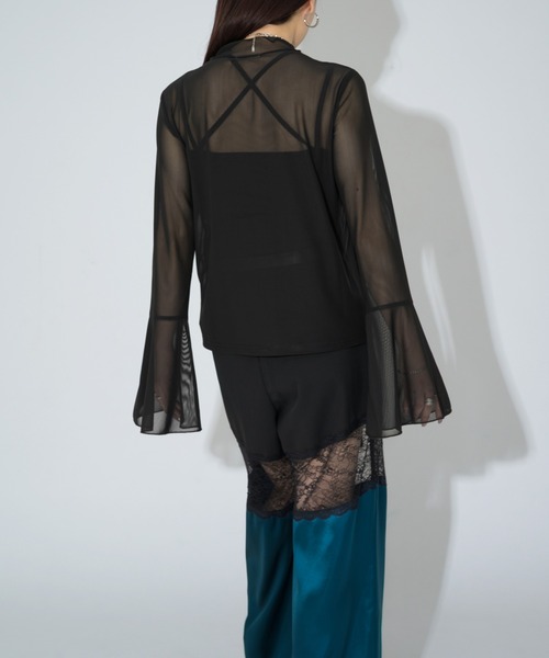 Ellno de Mavie（エルノデメヴィ）の「２WAYドロストシアートップス（Tシャツ/カットソー・レディース・ブルー/ブラック/グレー系その他/ネイビー/ホワイト/ボルドー/ブラック系その他・FREE）」の14枚目の写真