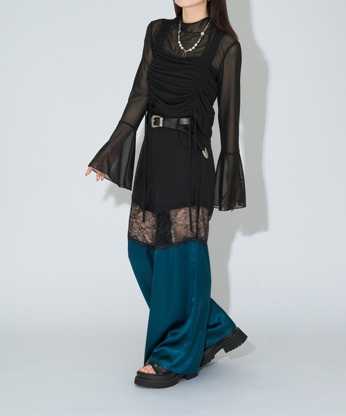 Ellno de Mavie（エルノデメヴィ）の「２WAYドロストシアートップス（Tシャツ/カットソー・レディース・ブルー/ブラック/グレー系その他/ネイビー/ホワイト/ボルドー/ブラック系その他・FREE）」の16枚目の写真