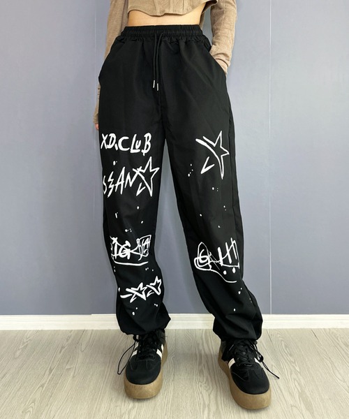 Silly(シリー)の「【Y2K風プリント♪】カーゴパンツ(カーゴパンツ・レディース・グレー/ブラック・SMALL/MEDIUM)」の11枚目の写真