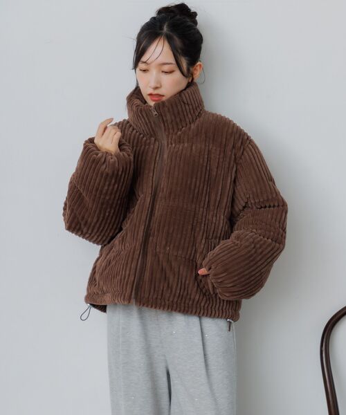 RETRO GIRL（レトロガール）の「【リバイバル】コール中綿BZ（その他アウター・レディース・ブラウン/ナチュラル/ブラック/ライトブルー・FREE）」の7枚目の写真