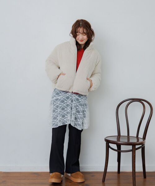 RETRO GIRL（レトロガール）の「【リバイバル】コール中綿BZ（その他アウター・レディース・ブラウン/ナチュラル/ブラック/ライトブルー・FREE）」の15枚目の写真