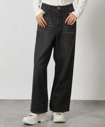 LAKOLE | ビジューワイドデニム / 149042(デニムパンツ)