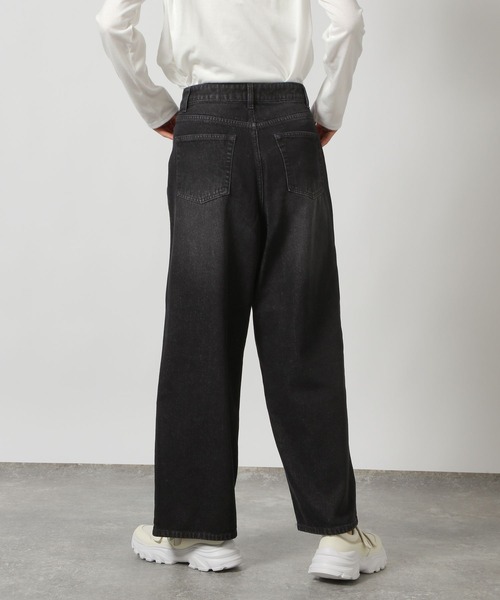 LAKOLE(ラコレ)の「ビジューワイドデニム / 149042(デニムパンツ・レディース・ブラック/ブルー・MEDIUM/SMALL)」の10枚目の写真