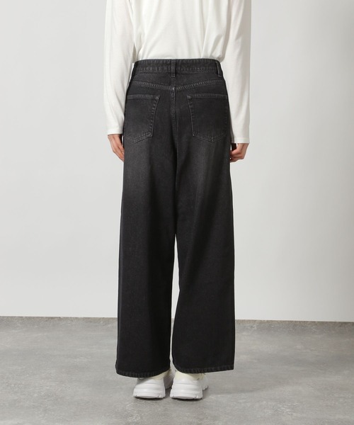 LAKOLE(ラコレ)の「ビジューワイドデニム / 149042(デニムパンツ・レディース・ブラック/ブルー・MEDIUM/SMALL)」の15枚目の写真