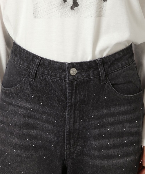 LAKOLE(ラコレ)の「ビジューワイドデニム / 149042(デニムパンツ・レディース・ブラック/ブルー・MEDIUM/SMALL)」の16枚目の写真