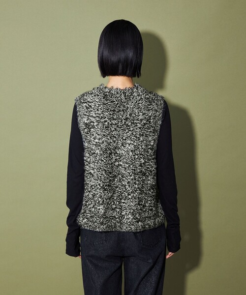 CITEN(シテン)の「<CITEN>ループフリンジベスト(ベスト・レディース・オフホワイト/ブラック/ベージュ・FREE)」の11枚目の写真