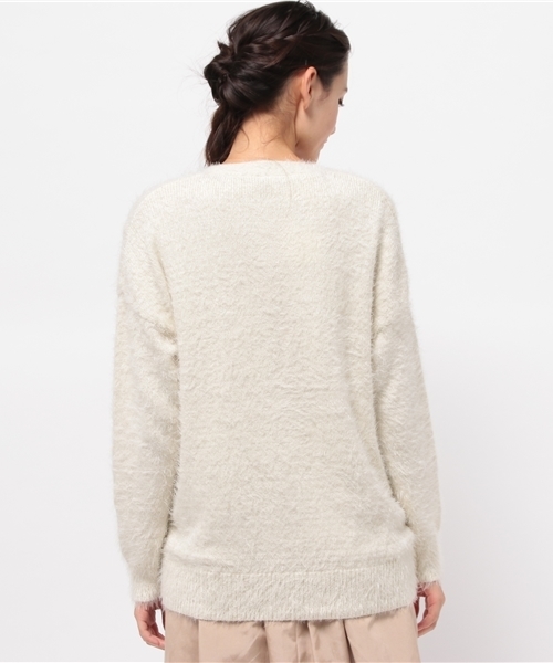 mystic(ミスティック)の「【mystic】フェザーロングカーディガン(パーカー・レディース・ホワイト/グレー/ブラック/キャメル・フリ-)」の13枚目の写真