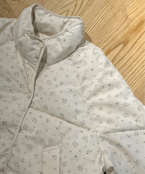 Teem Store（チームストア）の「フラワープリント 中綿スタンド ジャケット（ブルゾン・レディース・ブルー/ピンク・M/L）」の17枚目の写真