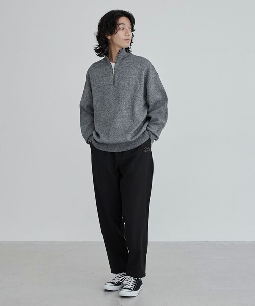coen(コーエン)の「メランジハーフジップニット(ニット/セーター・メンズ・グレー/ベージュ・M/L/XL)」の14枚目の写真