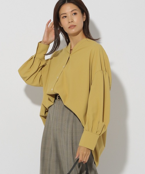 Elura（エルーラ）の「アイロンいらずVネックシャツ/147972（シャツ/ブラウス・レディース・ネイビー/イエロー/ホワイト・LARGE/MEDIUM）」の20枚目の写真